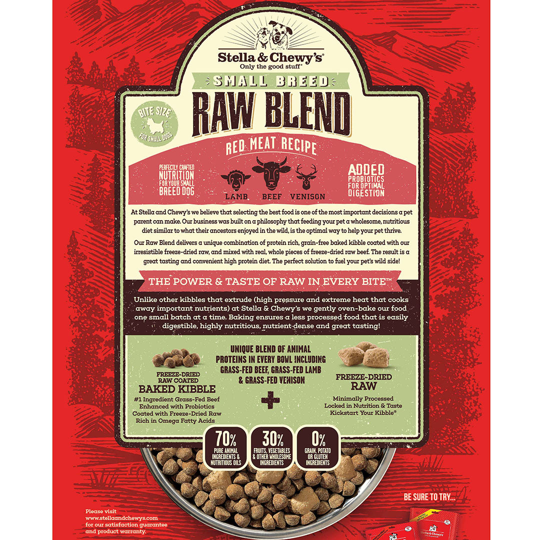 Stella & Chewy's - Red Meat Raw Blend Grain Free Kibble (Small Breeds Adult) - ARMOR THE POOCH