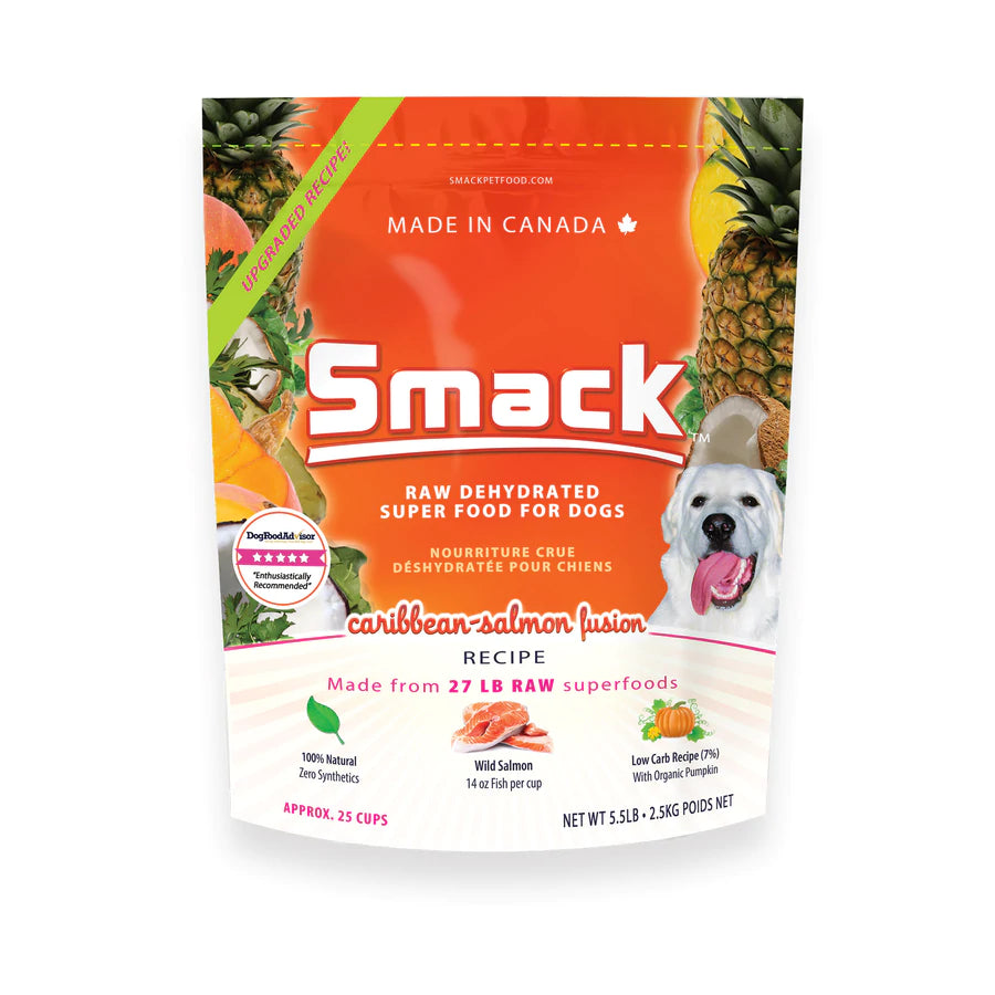Smack -  Raw Dehydrated - Caribbean-Salmon Fusion (Dog Food) - ARMOR THE POOCH