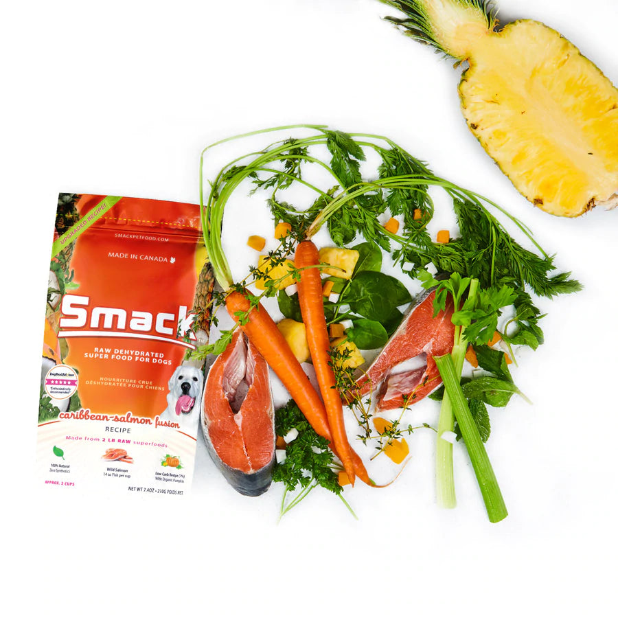 Smack -  Raw Dehydrated - Caribbean-Salmon Fusion (Dog Food) - ARMOR THE POOCH