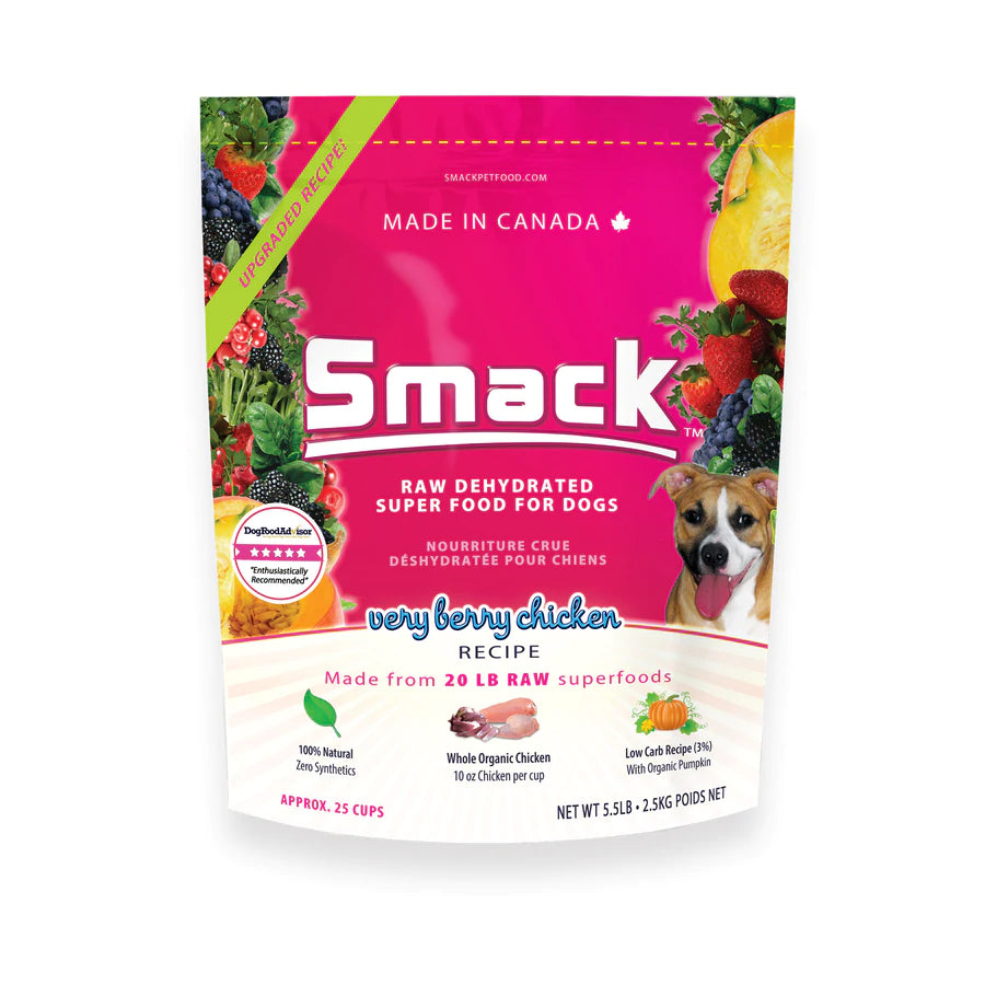 Smack -  Raw Dehydrated - Very Berry Chicken (Dog Food) - Pet Store in Toronto