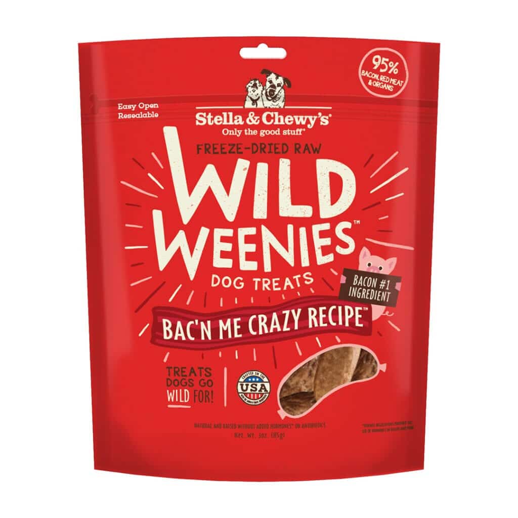 Stella & Chewy's -  Bac'n Me Crazy Wild Weenies Freeze-Dried Raw (Dog Treats)