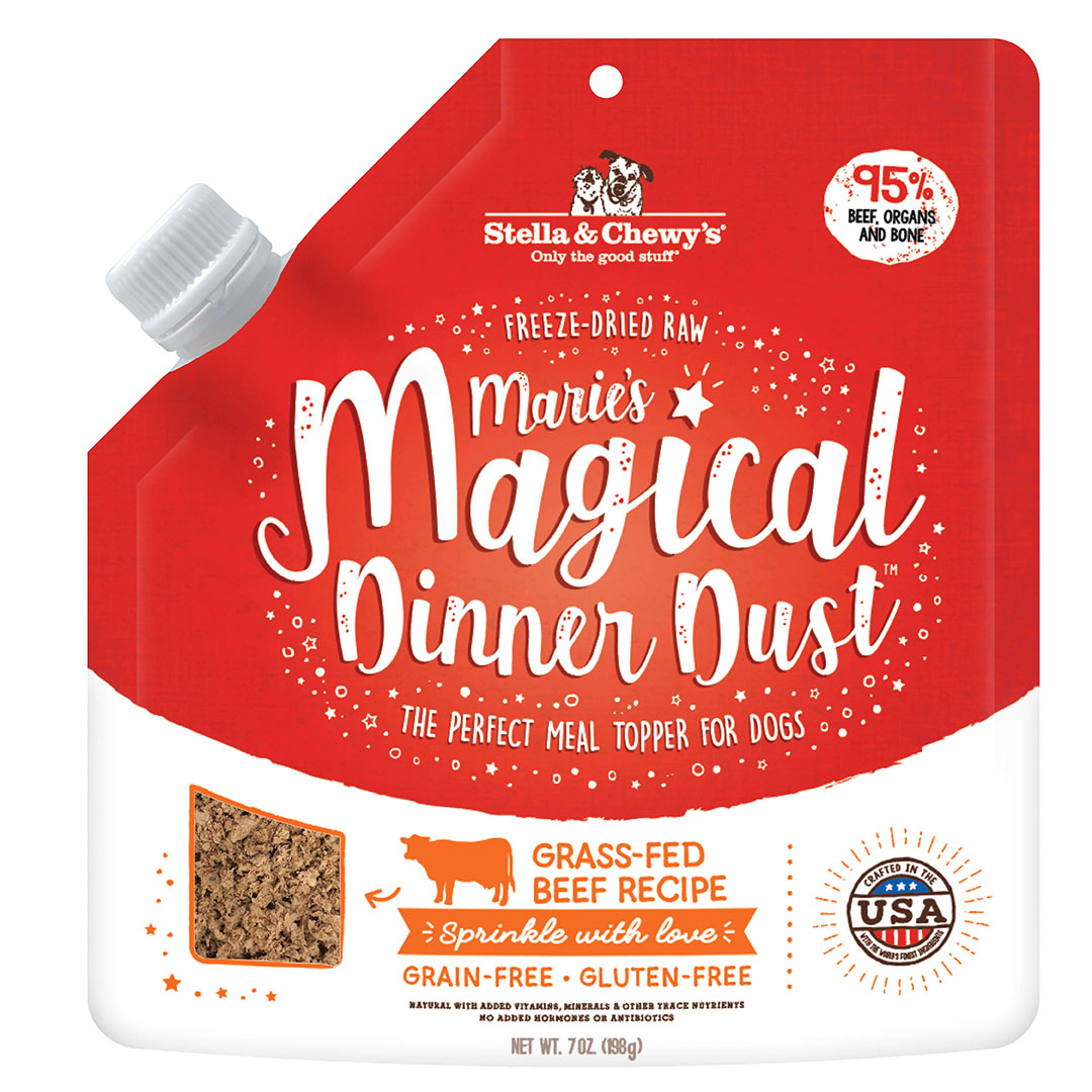 Stella & Chewy's -  Marie's Magical Dinner Freeze-Dried Raw Dust Grass-Fed Beef Dog Food Topper