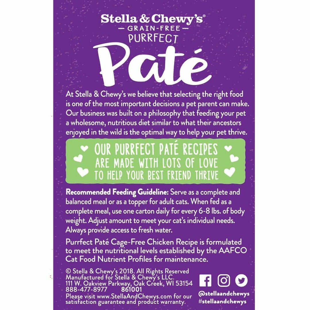 Stella & Chewy's - Purrfect Pate - Cage Free Chicken Pate (Wet Cat Food)