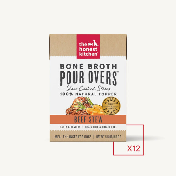 The Honest Kitchen - Bone Broth Pour Overs - Beef Stew (Wet Dog Food)