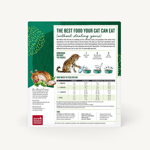 The Honest Kitchen | Dehydrated Grain Free Chicken | Cat Food Toronto