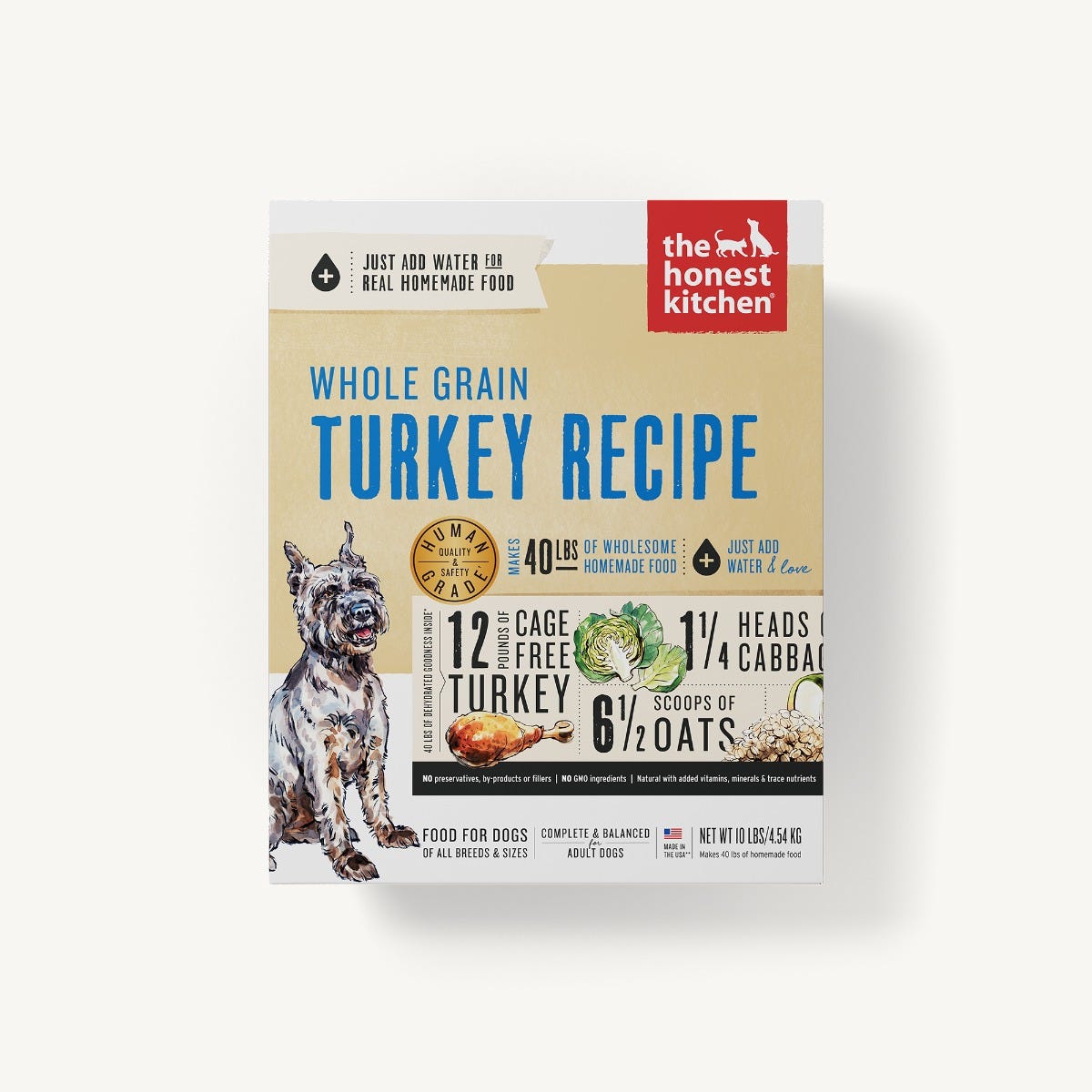 The Honest Kitchen - Dehydrated - Whole Grain Turkey Recipe (Dog Food)