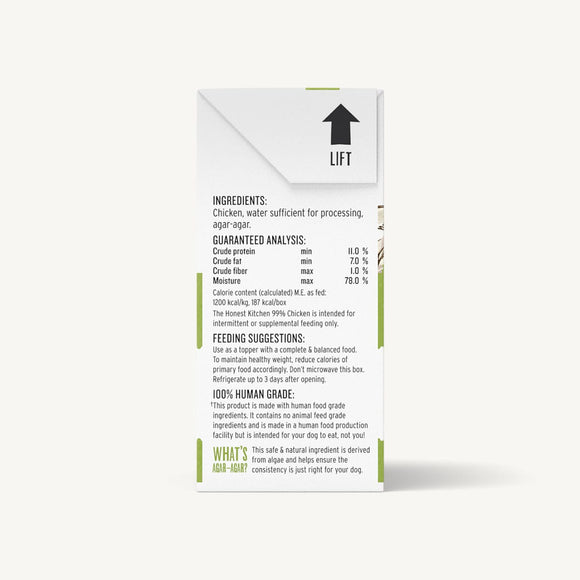 The Honest Kitchen - Meal Booster - 99% Chicken (Dog Food)
