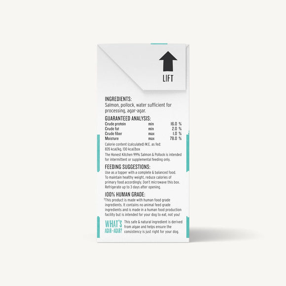 The Honest Kitchen - Meal Booster - 99% Salmon & Pollock (Wet Dog Food)