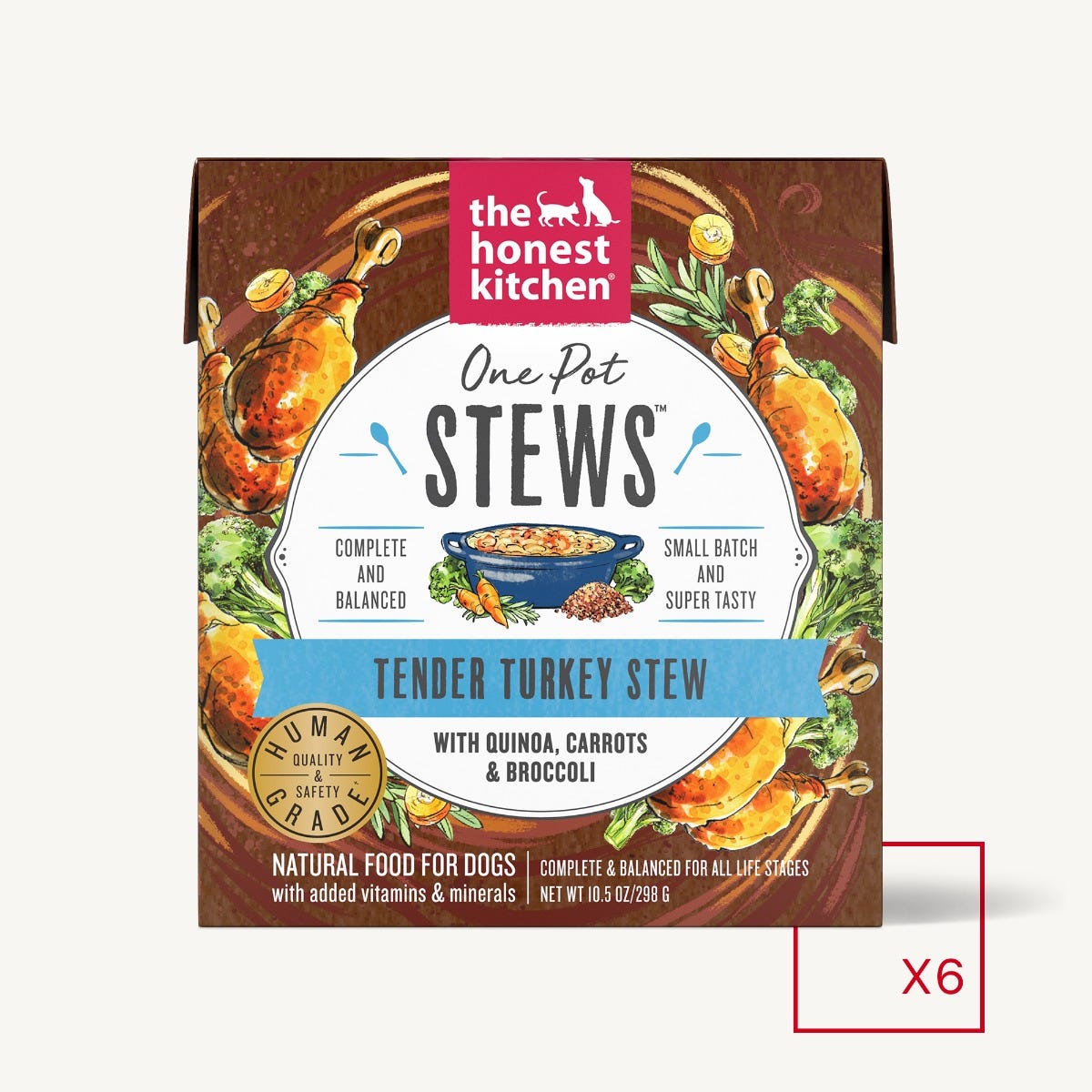 The Honest Kitchen One Pot Stews Tender Turkey Stew With Quinoa Carrots Broccoli Wet Dog Food