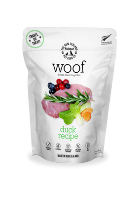 The NZ Natural Pet Food Co. | Woof | Freeze-Dried Duck | Dog Treat
