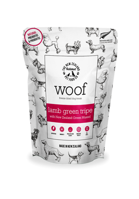 The NZ Natural Pet Food Co. | Woof | Freeze Dried Lamb Green Tripe | Dog Treat