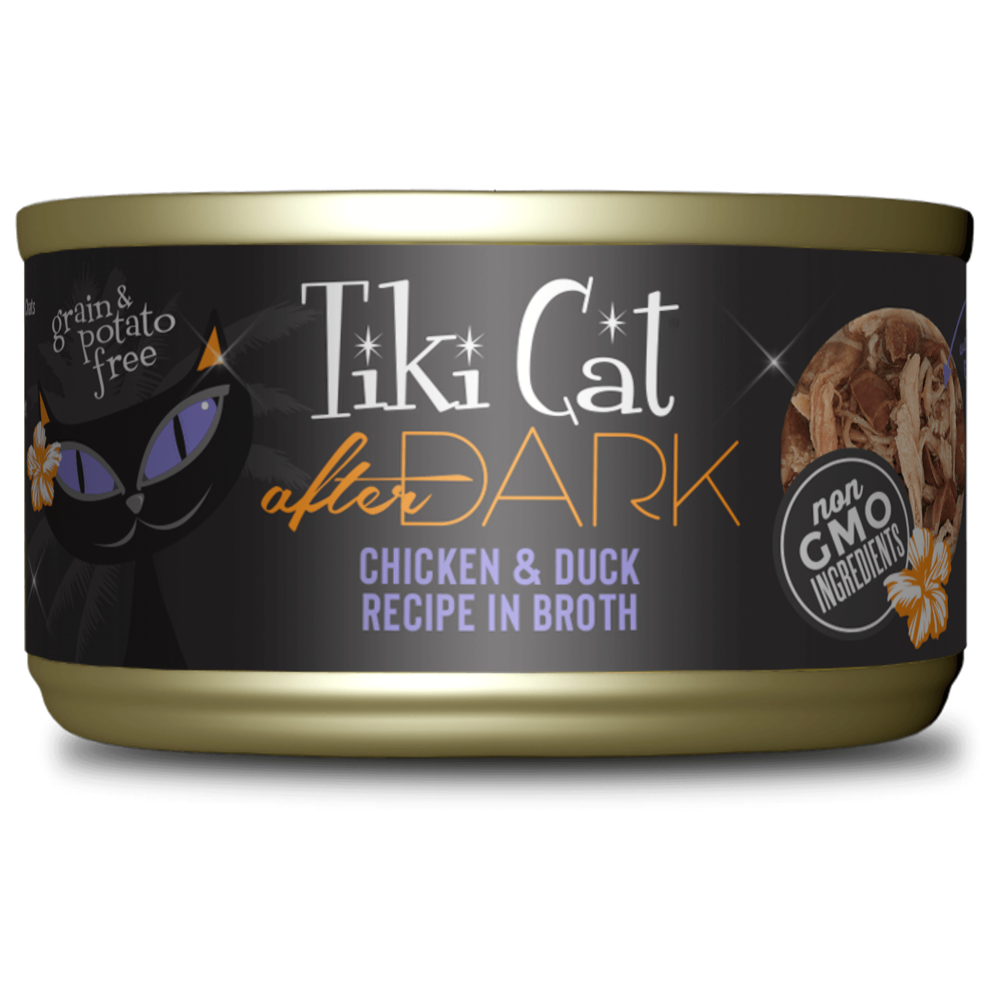 Tiki Cat - After Dark - Chicken & Duck Recipe in Broth for Cats