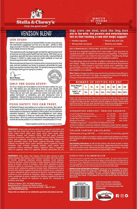 Stella & Chewy's - Venison Blend Dinner Patties Freeze-Dried Raw Dog Food - ARMOR THE POOCH