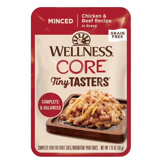 Wellness | Core Tiny Tasters | Chicken & Beef Recipe | Wet Cat Food Near Me Toronto | ARMOR THE POOCH