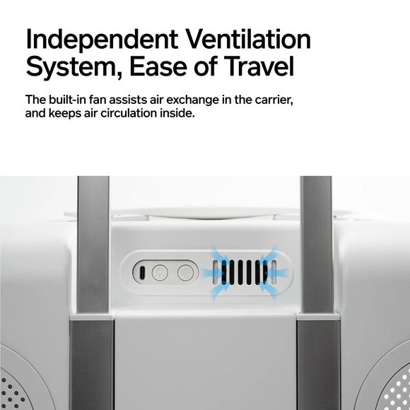 pidan | Wheeled Pet Carrier | Ventilation Type