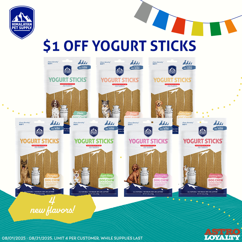 Himalayan Pet Supply | $1.00 OFF Yogurt Sticks