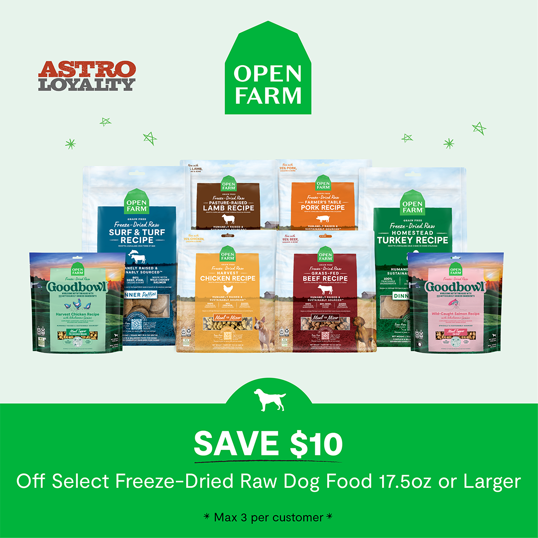 Open Farm | Freeze-Dried Raw Dog Food | $10.00 OFF