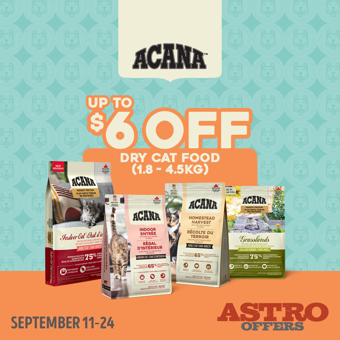 Acana | Cat Food | Up To $6 OFF - September