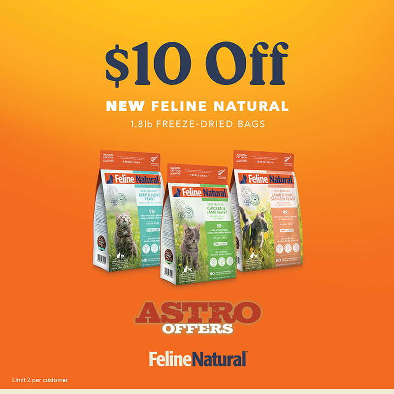 Feline Natural | $10.00 OFF 1.8lb (800g) Freeze-Dried Cat Food