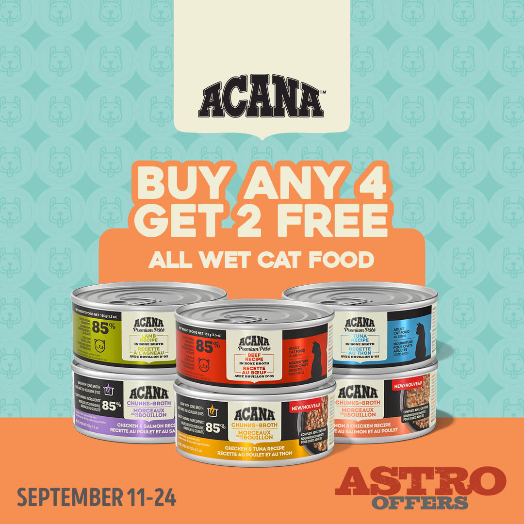 Acana | Wet Cat Food | Buy 4 Get 2 Free - September