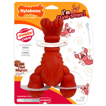 Nylabone Power Chew Lobster dog chew toy 2