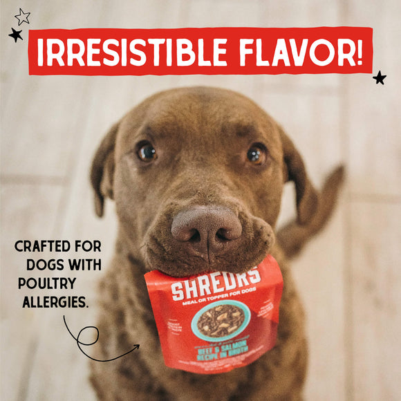 Stella & Chewy's Shredrs Beef & Salmon 2.8oz pouch