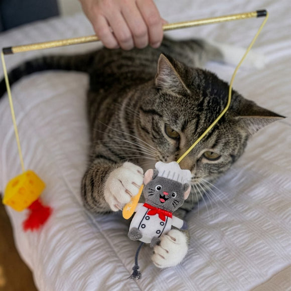 KONG Teaser Dual Mouse cat wand toy 5
