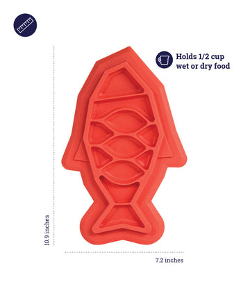 Petstages - Fishie Fun Feed Mat Cat Slow Feeder