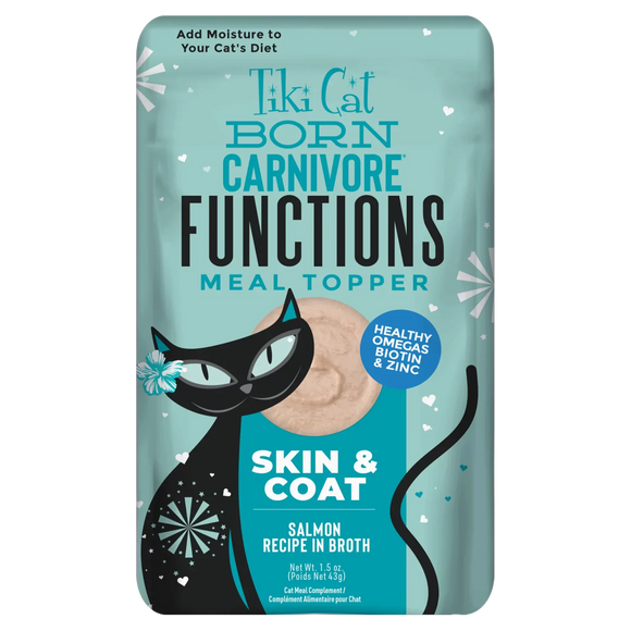 Tiki Cat - Born Carnivore Functions - Skin & Coat Salmon Recipe (For Cats)
