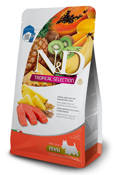 Farmina - N&D Tropical Selection - Salmon, Spelt, Oats and Tropical Fruits Adult Mini (Dry Dog Food)