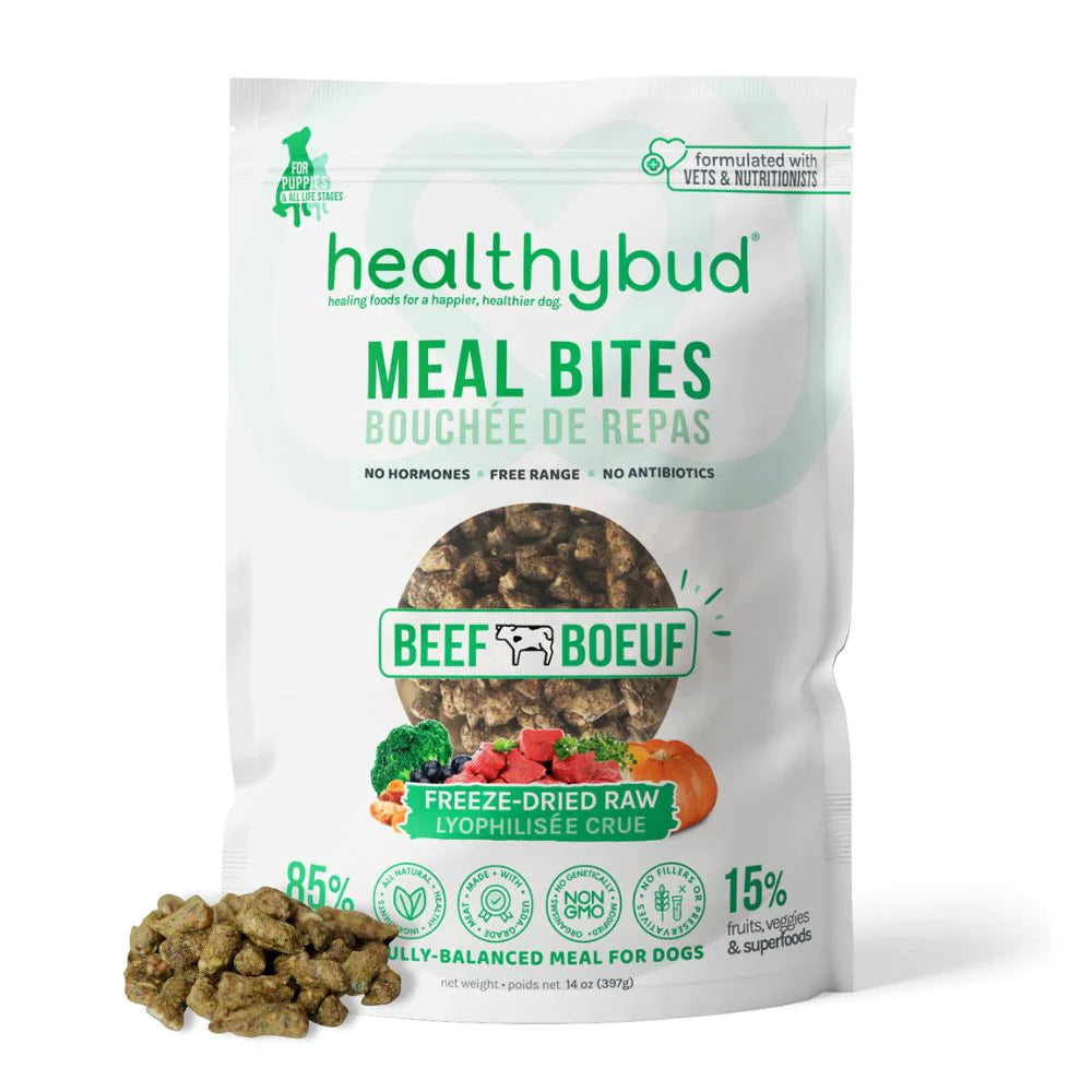 healthybud - Raw Freeze-Dried Beef Meal Bites (For Dogs)