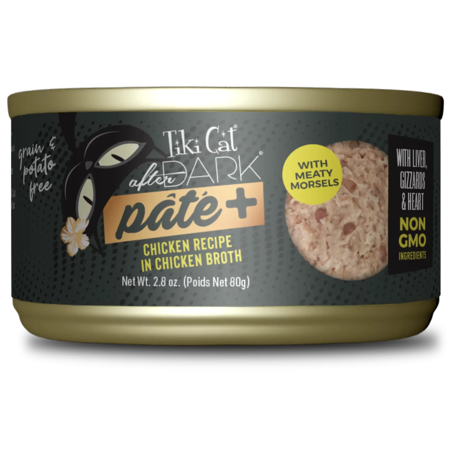 Tiki Cat - After Dark Pate - Chicken Recipe in Chicken Broth (For Cats)