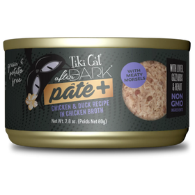 Tiki Cat - After Dark Pate - Chicken & Duck Recipe in Chicken Broth (For Cats)