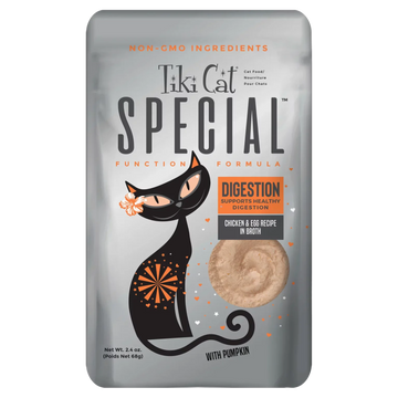 Tiki Cat - Special - DIGESTION Chicken & Egg Recipe in Broth (For Cats)