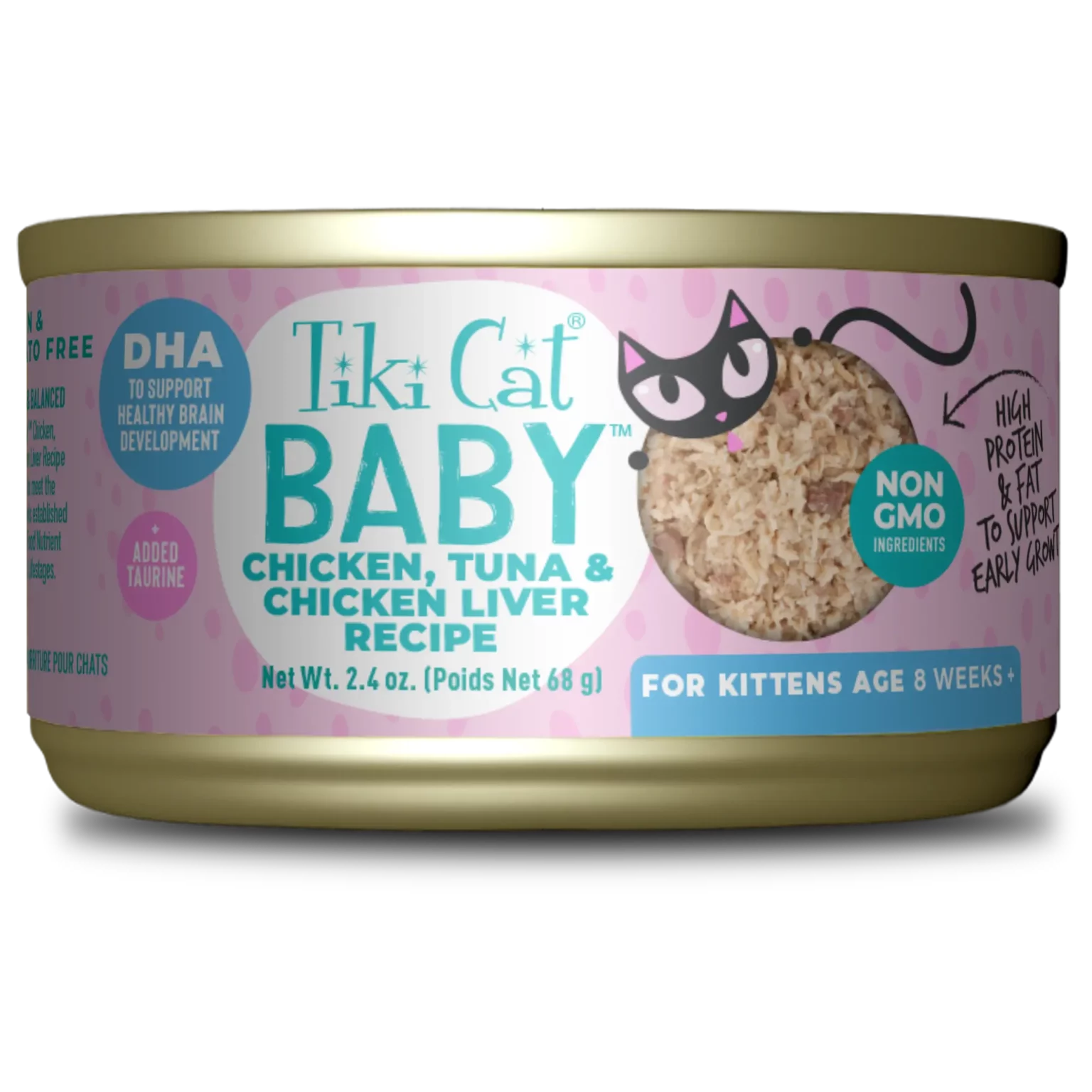 Tiki Cat - Baby - Whole Foods Chicken, Tuna, & Chicken Liver Recipe (For Kittens)