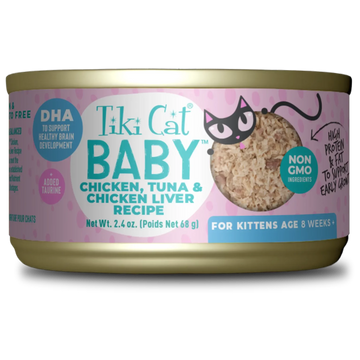 Tiki Cat - Baby - Whole Foods Chicken, Tuna, & Chicken Liver Recipe (For Kittens)