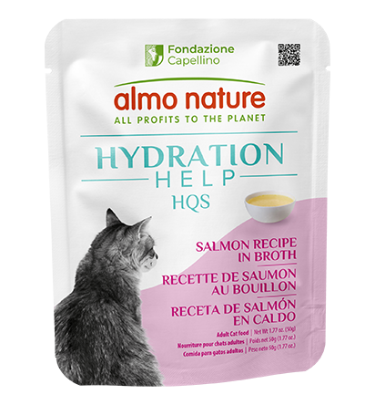 Almo Nature HQS Hydration Help Salmon Recipe in Broth 50g
