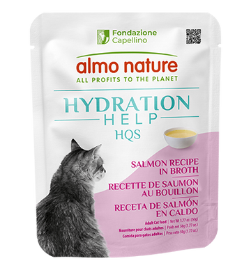 Almo Nature HQS Hydration Help Salmon Recipe in Broth 50g