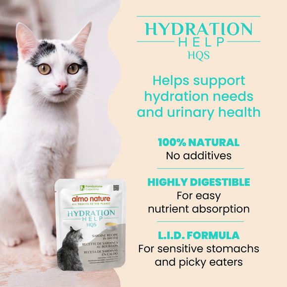 Almo Nature HQS Hydration Help Sardine Recipe in Broth 50g