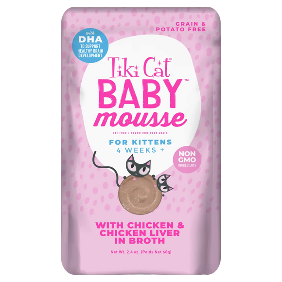 Tiki Cat - Baby Mousse With Chicken & Chicken Liver (For Kittens)