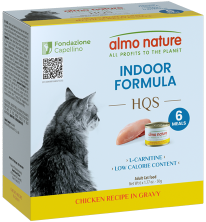 Almo Nature HQS Indoor Formula Chicken Recipe in gravy