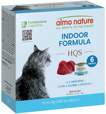Almo Nature HQS Indoor Formula Tuna Recipe in gravy