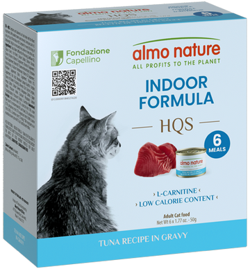 Almo Nature HQS Indoor Formula Tuna Recipe in gravy