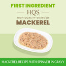 Almo Nature HQS Digestive Support Formula Mackerel Recipe with Spinach in gravy