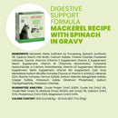 Almo Nature HQS Digestive Support Formula Mackerel Recipe with Spinach in gravy