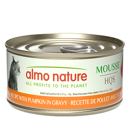 Almo Nature HQS Mousse Chicken Recipe with Pumpkin in gravy 70g