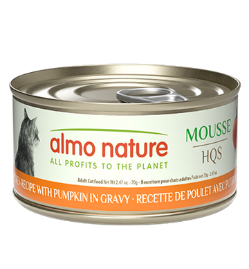 Almo Nature HQS Mousse Chicken Recipe with Pumpkin in gravy 70g