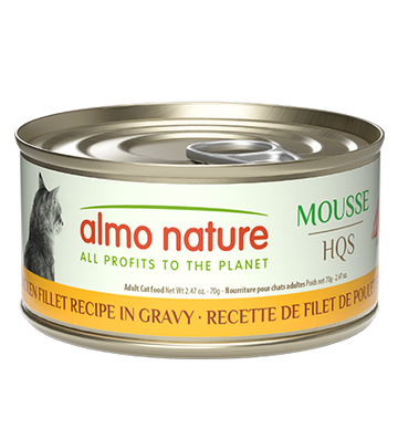 Almo Nature HQS Mousse Chicken Fillet Recipe in gravy 70g