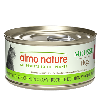 Almo Nature HQS Mousse Tuna Recipe with Zucchini in gravy 70g