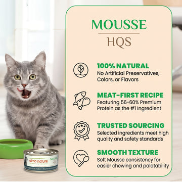 Almo Nature HQS Mousse Tuna Recipe with Zucchini in gravy 70g